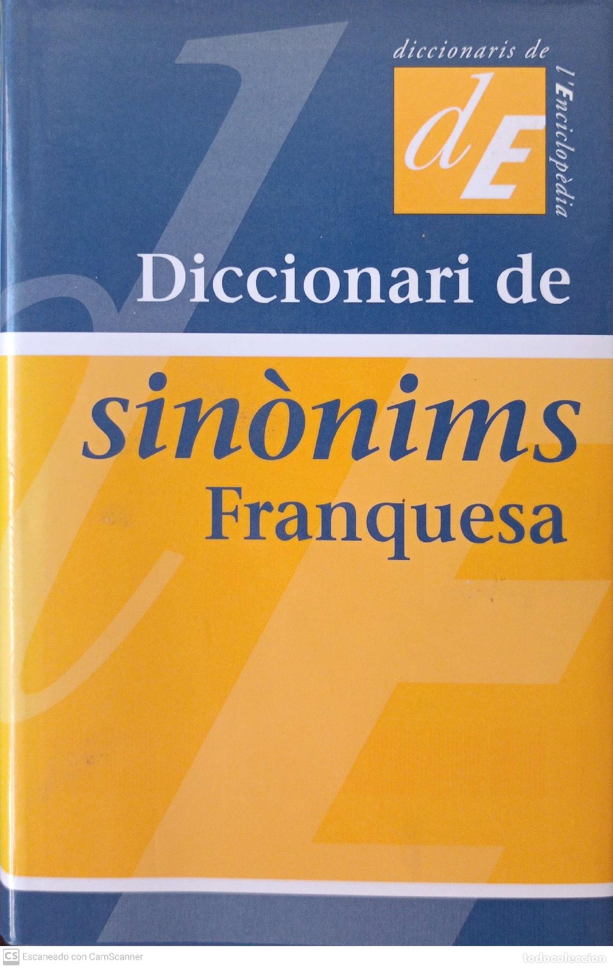 Libros: Diccionari de sin&ograve;nims Franquesa - Manuel Franquesa - Foto 1