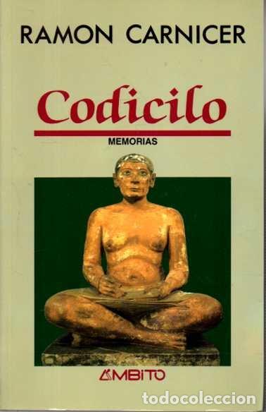 Libros: CODICILO. - CARNICER, Ram&oacute;n. - Foto 1