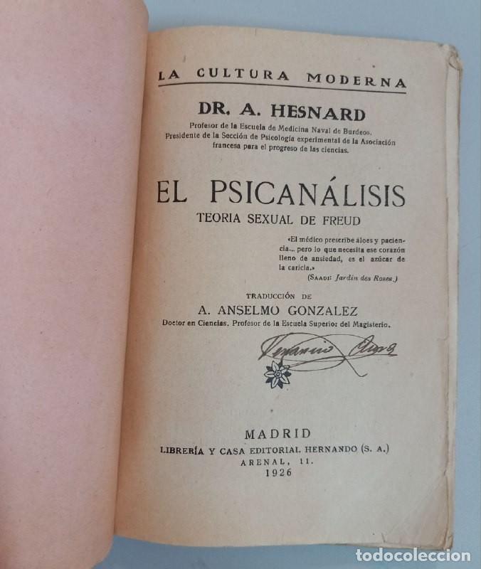 Libros: El psican&aacute;lisis. Teor&iacute;a sexual de Freud. - HESNARD, A.: - Foto 2