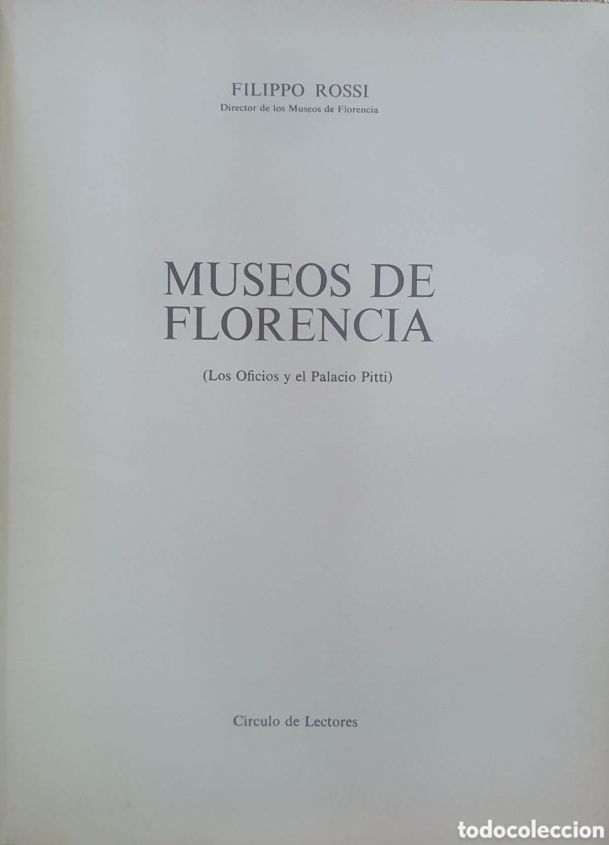 Libros: Museos de Florencia � C&iacute;rculo de Lectores - Filippo Rossi - Foto 2
