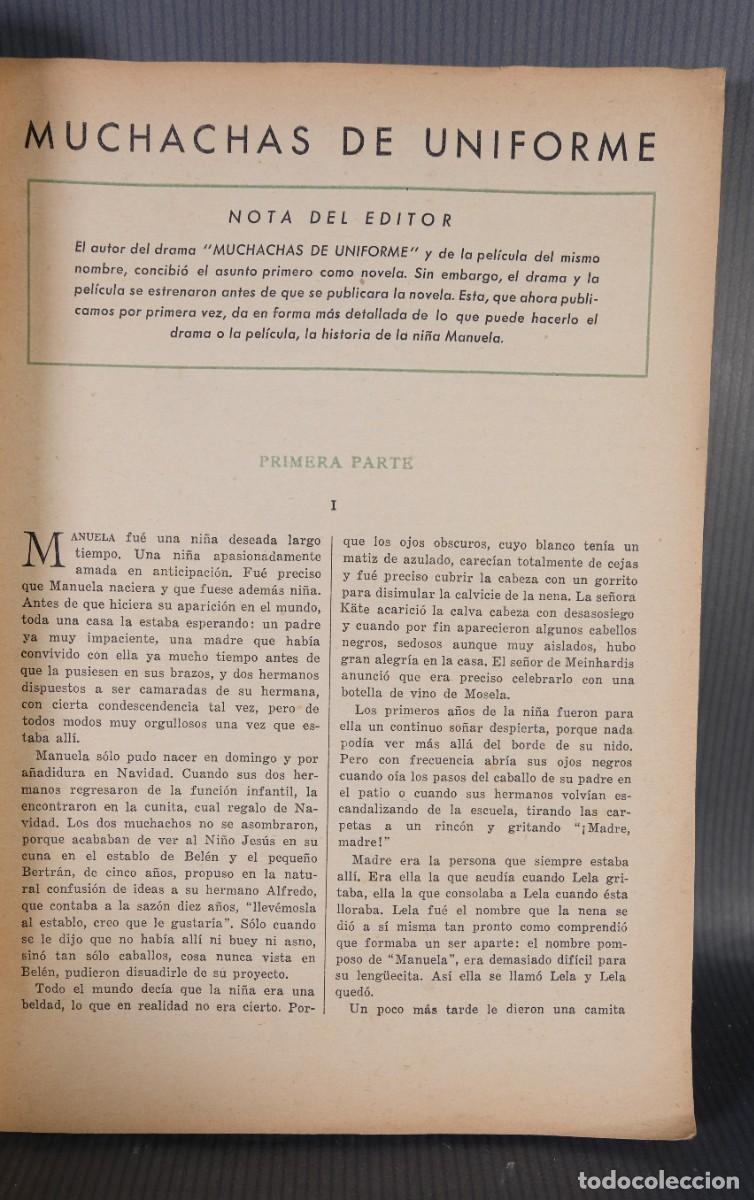 Libros: Muchachas de uniforme - Christa Winsloe - Ed. Juventud - Foto 5