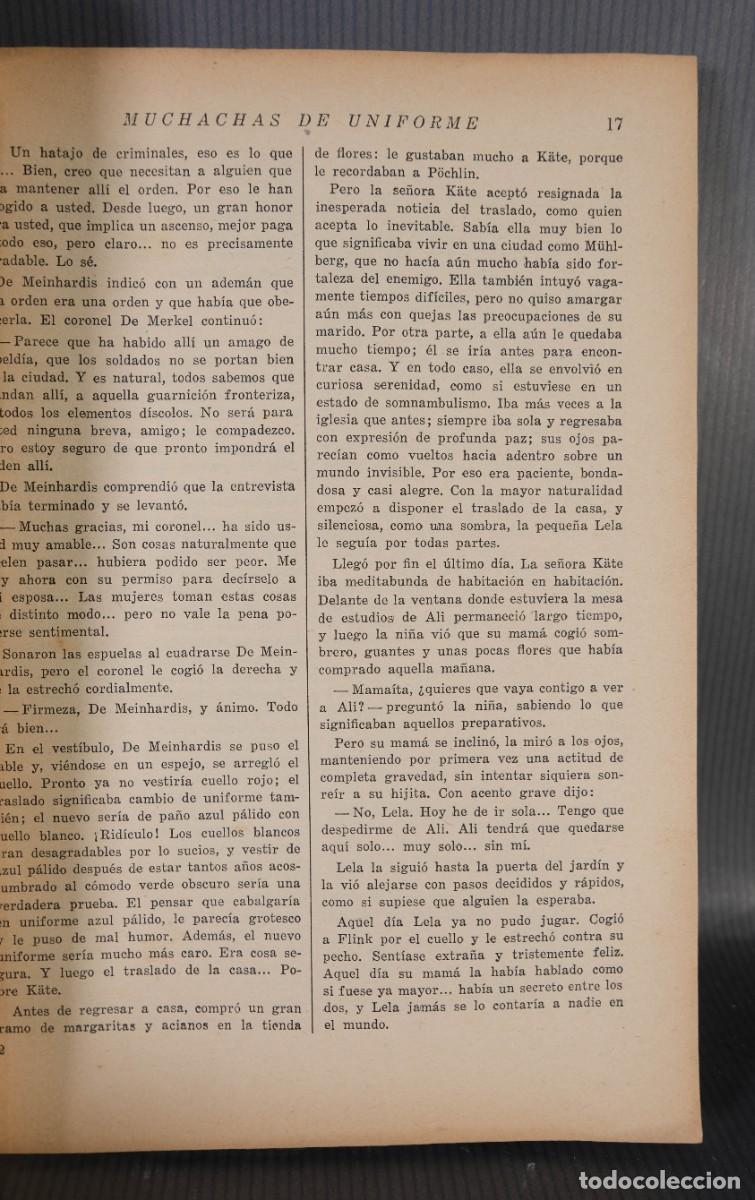 Libros: Muchachas de uniforme - Christa Winsloe - Ed. Juventud - Foto 8