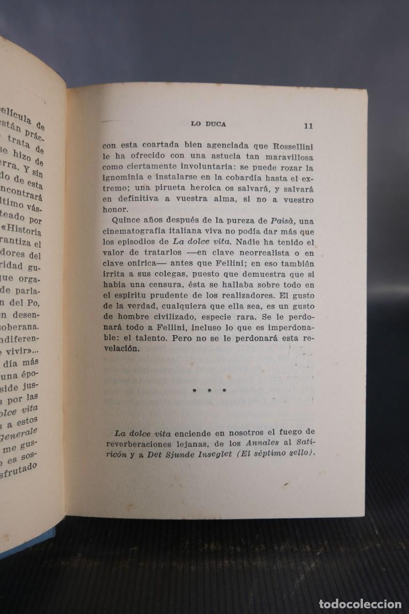 Libros: La dulce vida (La dolce vita) - Lo Duca - Ed. Cedro, 1961 - Foto 7