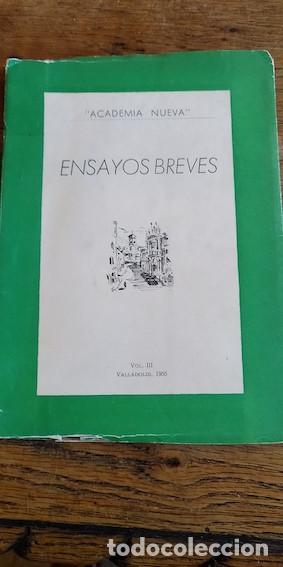 Libros: ENSAYOS BREVES (Vol.III) - &rdquo;Academia Nueva&rdquo; - Foto 1