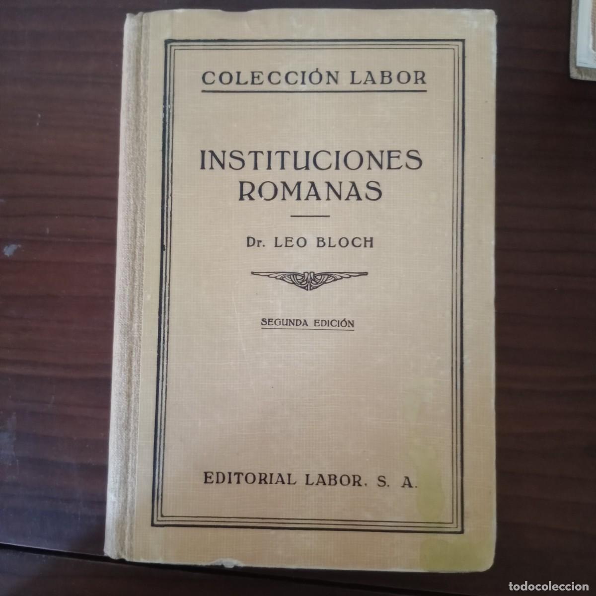 Libros: Instituciones romanas - Bloch, Leo - Foto 1