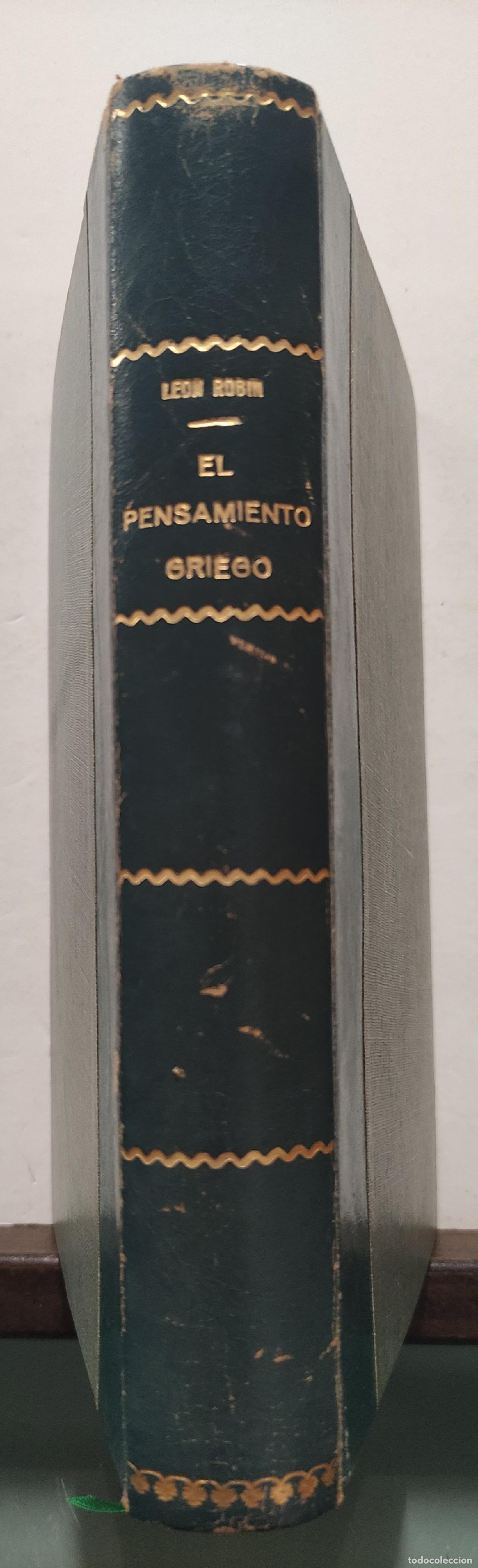 Libros: EL PENSAMIENTO GRIEGO - LEON ROBIN - Foto 1