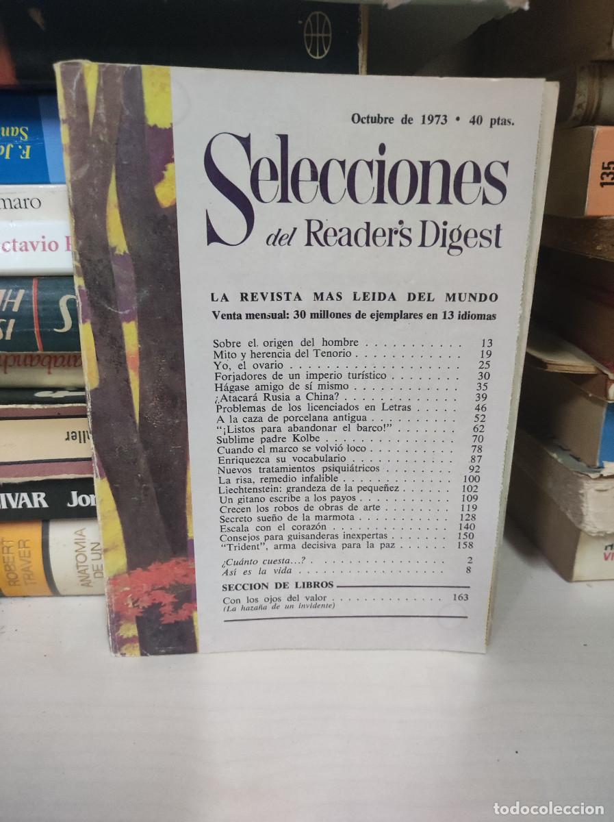 Libros: SELECCIONES DEL READERS DIGEST OCTUBRE 1973 - Foto 1