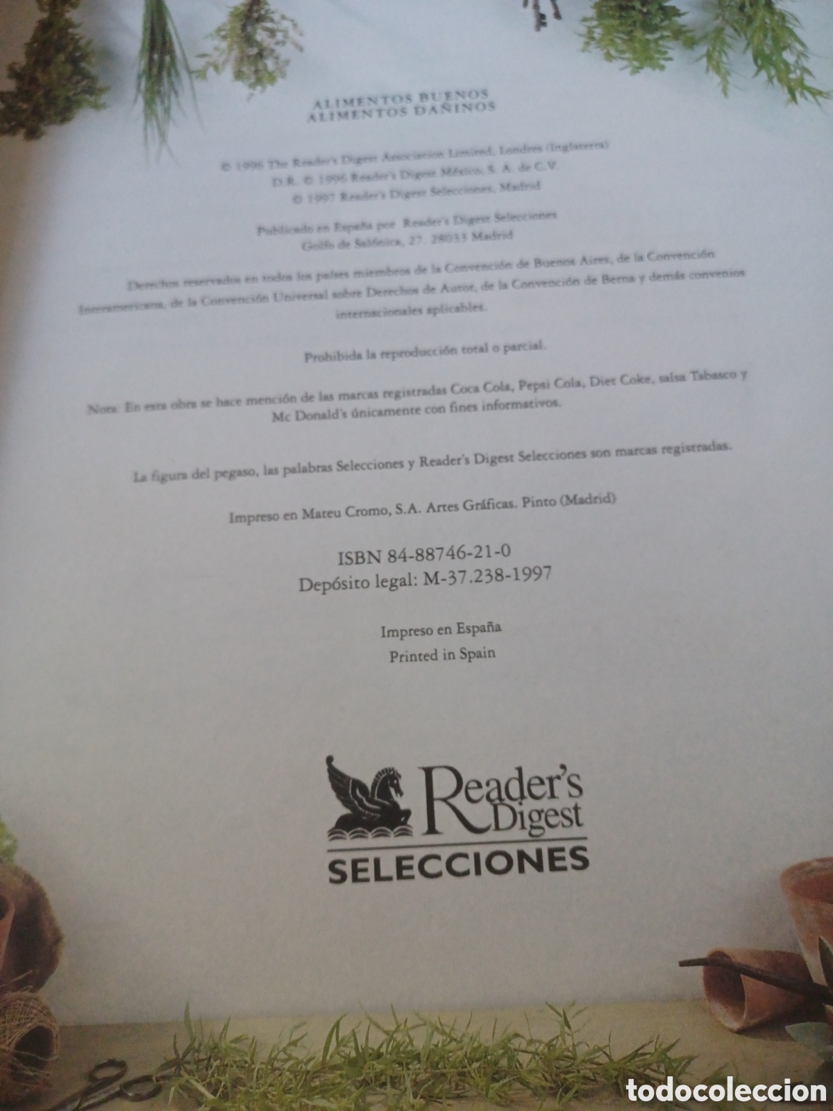 Libros: Barybook C40. Alimentos buenos alimentos da&ntilde;inos Readers Digest - Foto 3