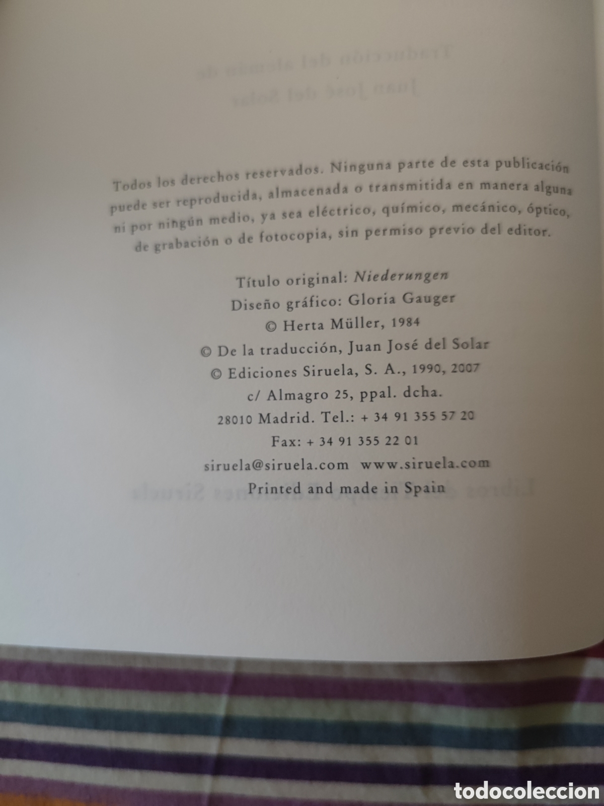 Libros: EN TIERRAS BAJAS - Herta Muller - Foto 3