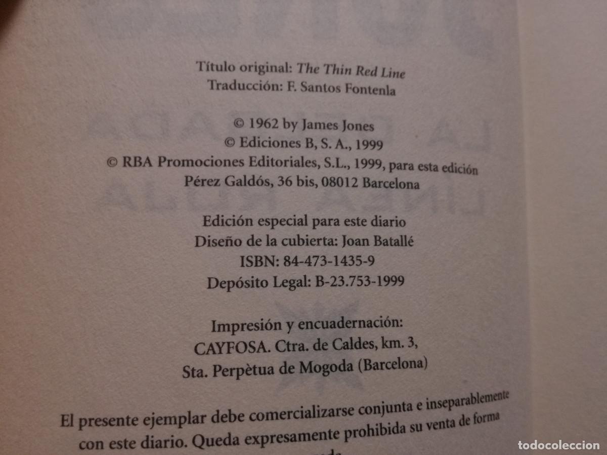 Libros: LIBRO - LA DELGADA LINEA ROJA - JAMES JONES - Foto 2