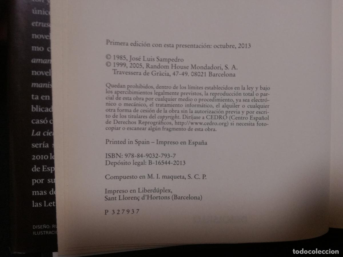 Libros: LIBRO - LA SONRISA ETRUSCA - JOSE LUIS SAMPEDRO - Foto 2