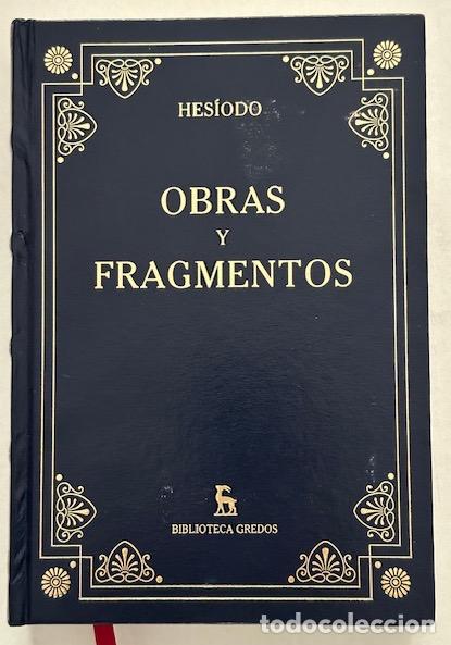Libros: OBRAS Y FRAGMENTOS - HESIODO - Foto 1