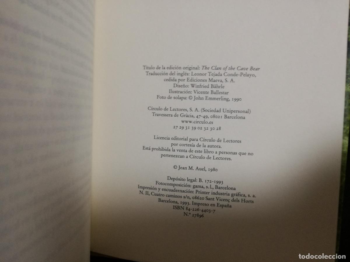 Libros: LIBRO - EL CLAN DEL OSO CAVERNARIO - JEAN M. AUEL - Foto 2