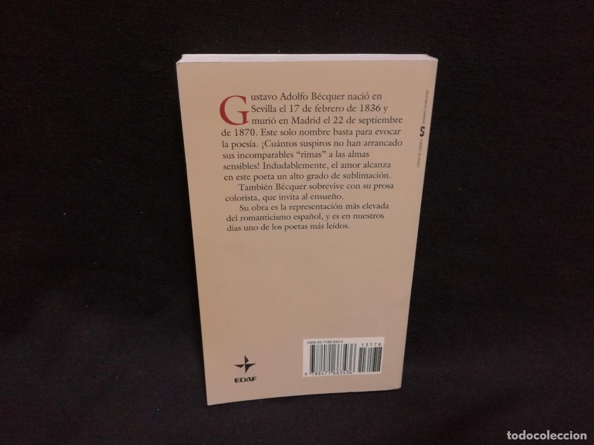 Libros: LIBRO - RIMAS Y LEYENDAS - GUSTAVO ADOLFO BECQUER - Foto 3