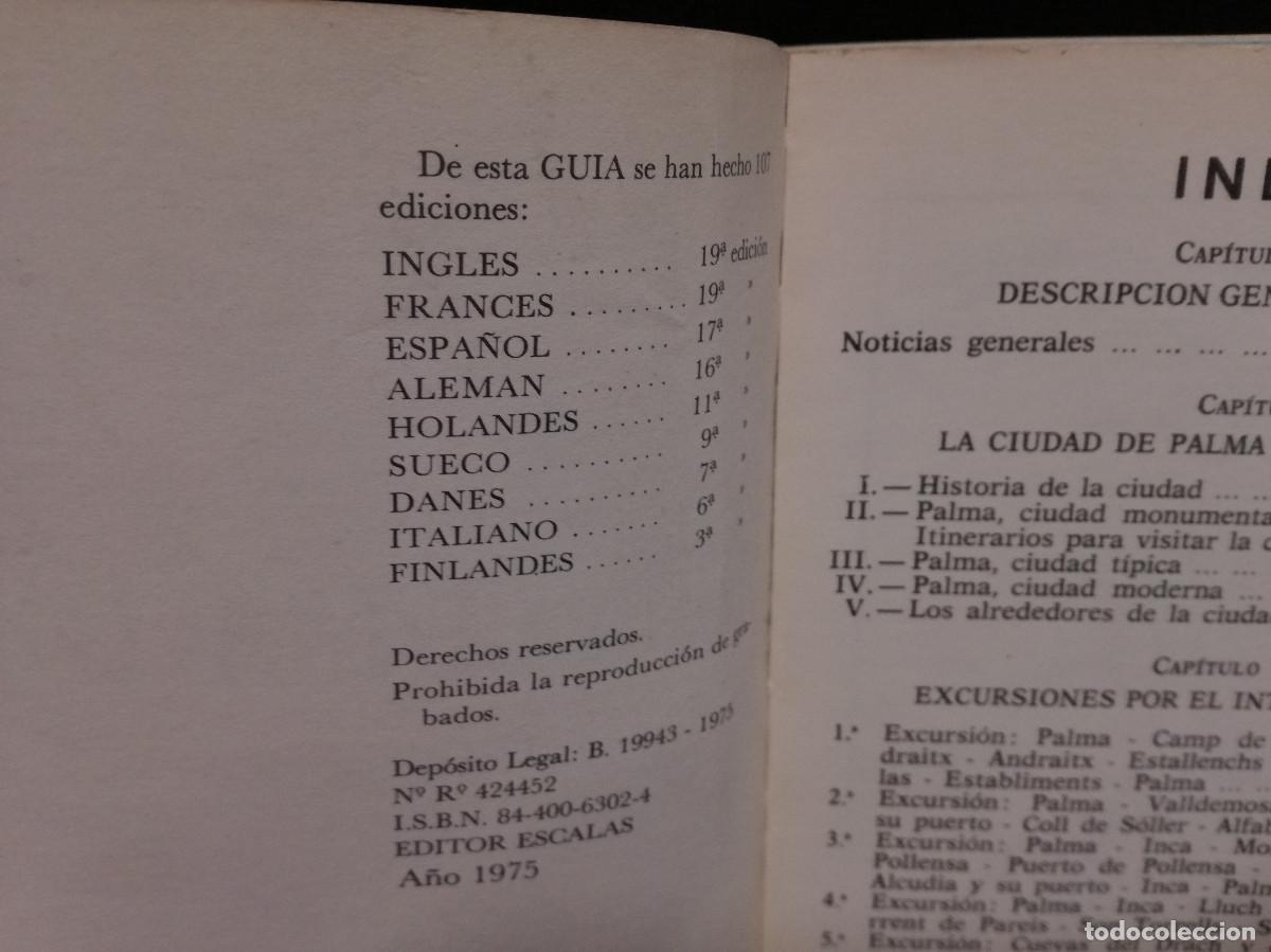 Libros: LIBRO - GUIA DE MALLORCA 1975 - DR. JAIME ESCALAS REAL - Foto 3