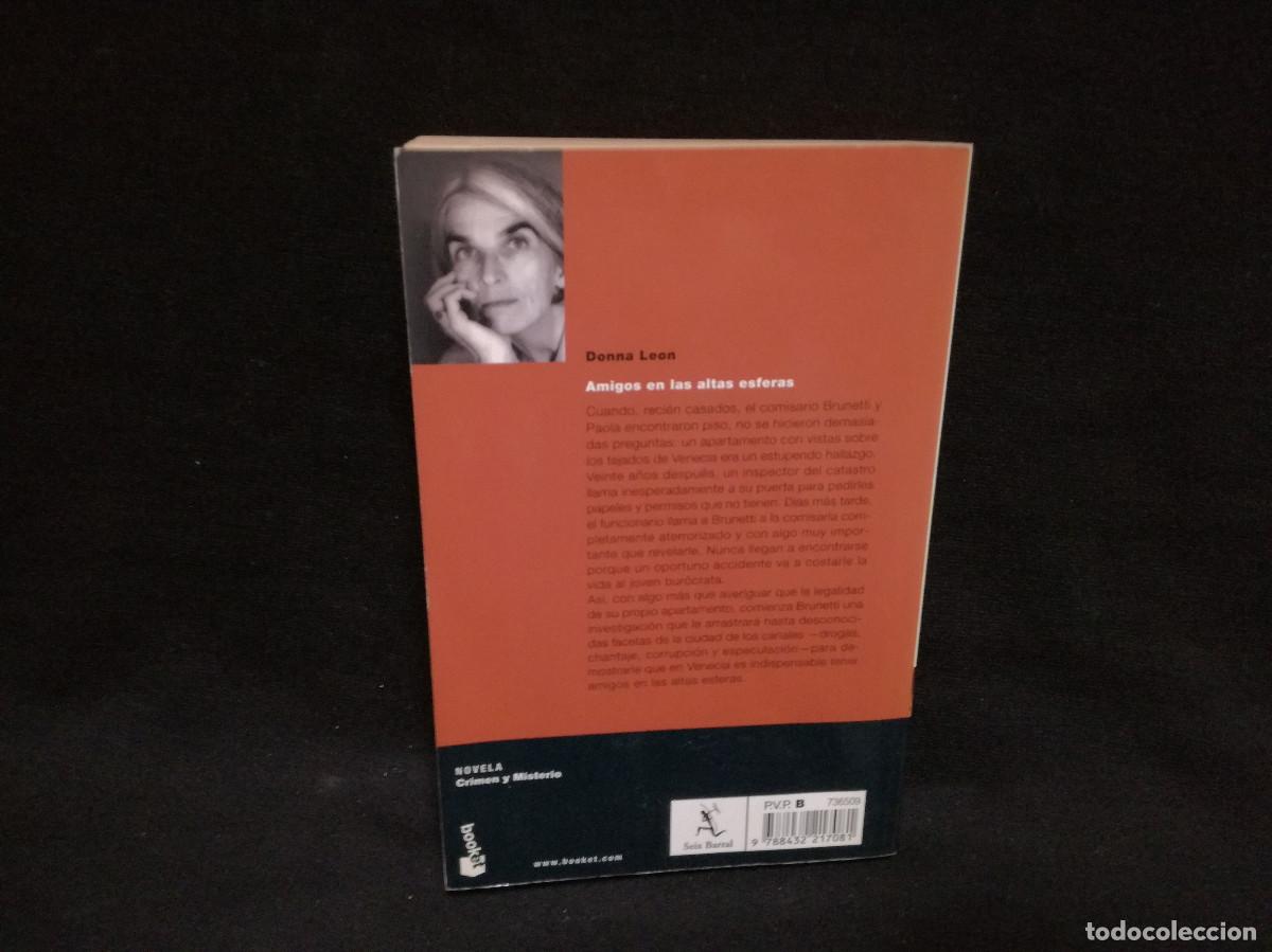 Libros: LIBRO - AMIGOS EN LAS ALTAS ESFERAS - DONNA LEON - Foto 3