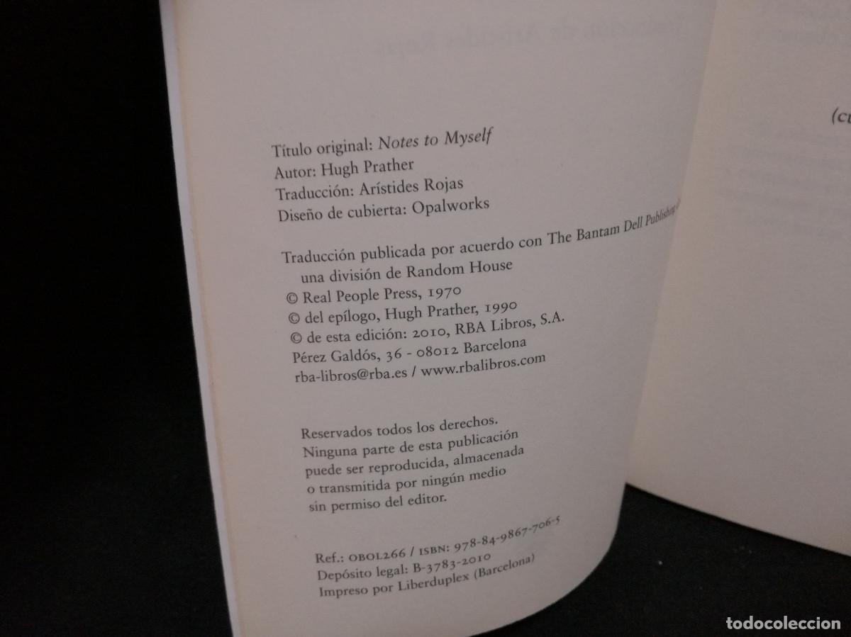 Libros: LIBRO - PALABRAS A MI MISMO - HUGH PRATHER - Foto 2