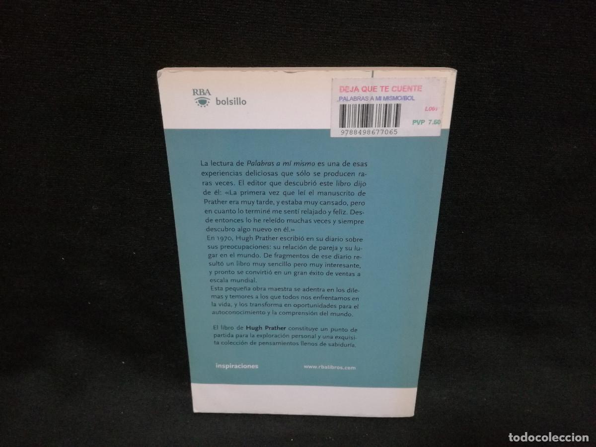 Libros: LIBRO - PALABRAS A MI MISMO - HUGH PRATHER - Foto 3