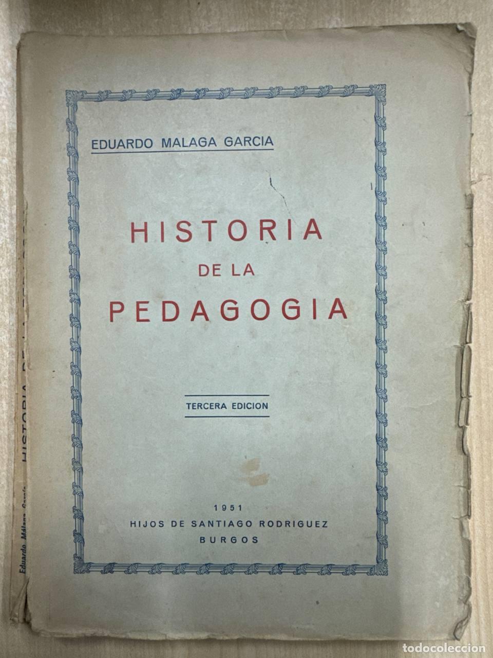 Libros: HISTORIA DE LA PEDAGOGIA - Foto 1