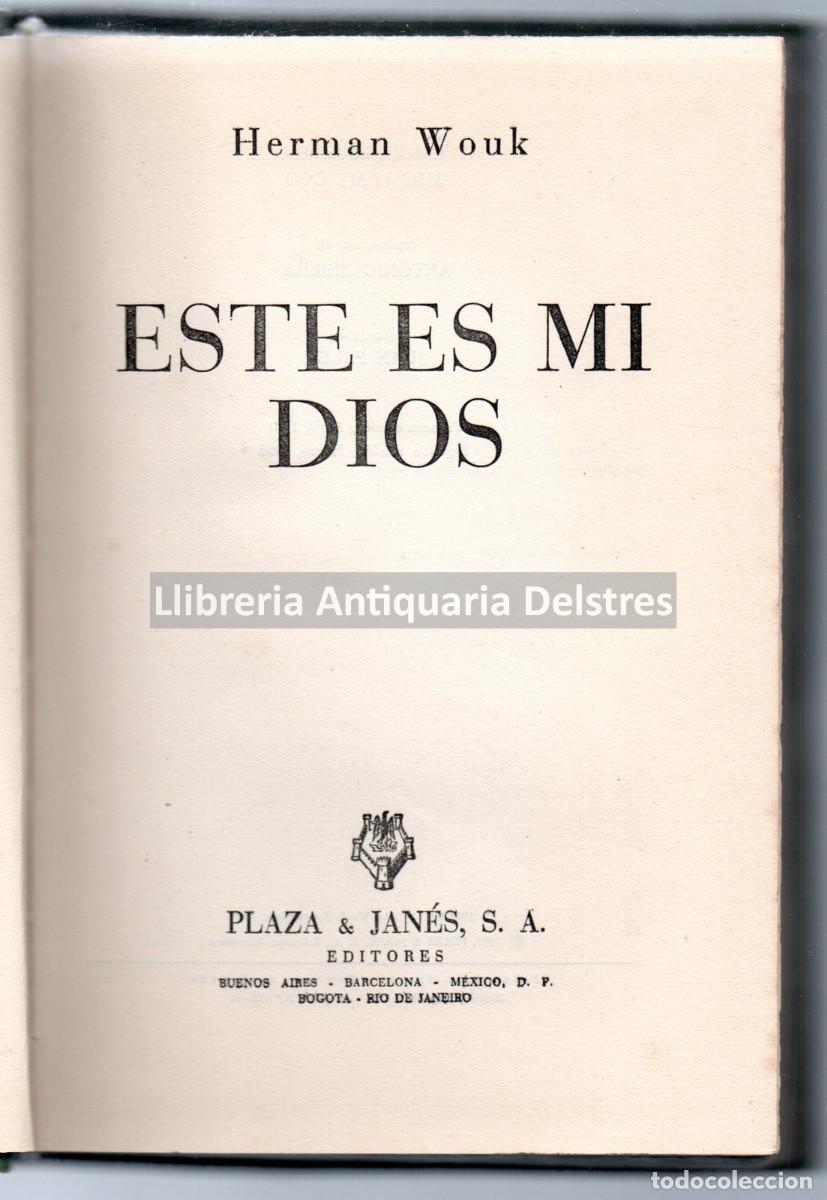 Libros: Wouk, Herman. - Este es mi Dios. - Foto 1