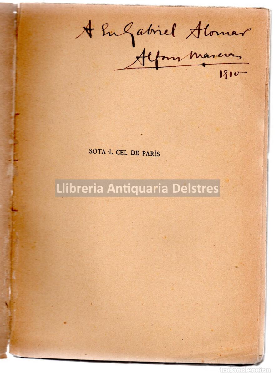 Libros: Maseras, Alfons. - Sotal cel de Paris. - Foto 2