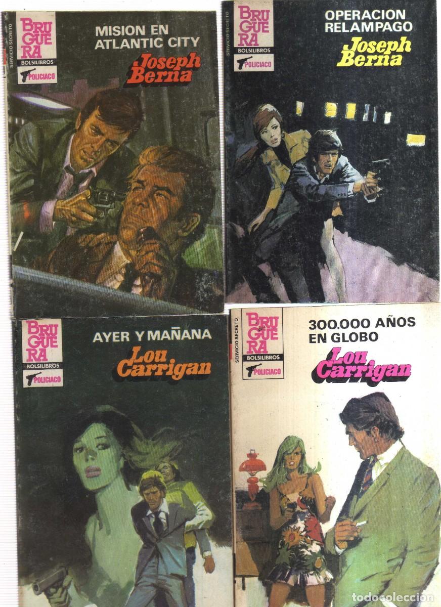Libros: LOTE DE 6 EJEMPLARES DE BRUGUERA POLICIACO - Foto 1