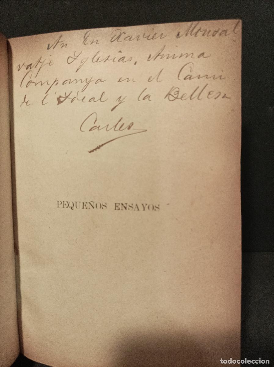 Libros: RAHOLA, Carlos.- - Peque&ntilde;os Ensayos. - Foto 1