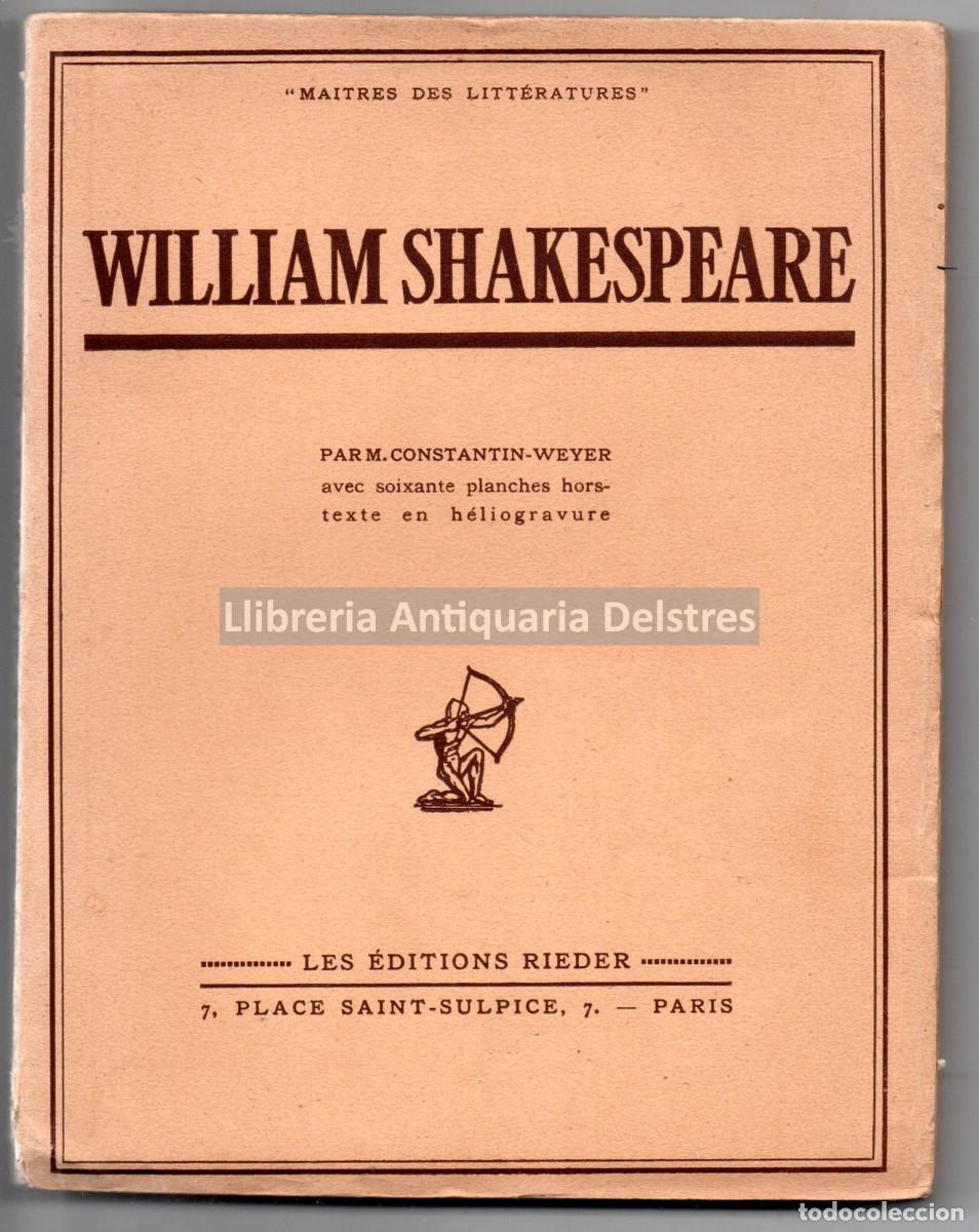 Libros: Constantin-Weyer, M. - Shakespeare. - Foto 1