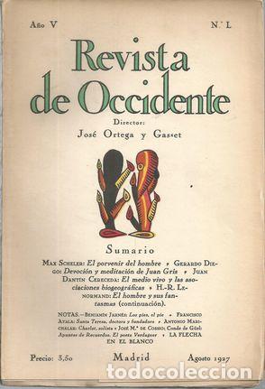 Libros: REVISTA DE OCCIDENTE - ORTEGA Y GASSET, JOS&Eacute; - Foto 1