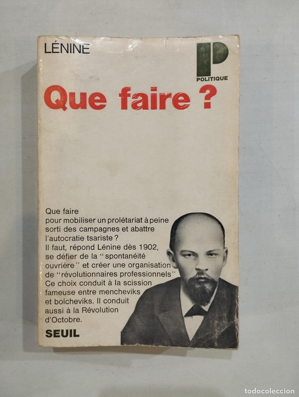 Libros: L&eacute;nine - Que faire? - Foto 1