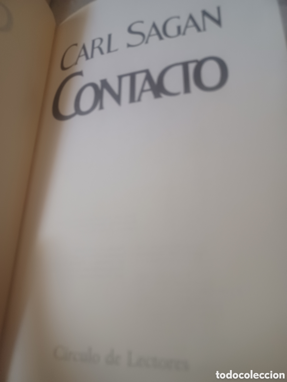 Libros: Barybook C53. Contacto Carl Sagan C&iacute;rculo de Lectores - Foto 3