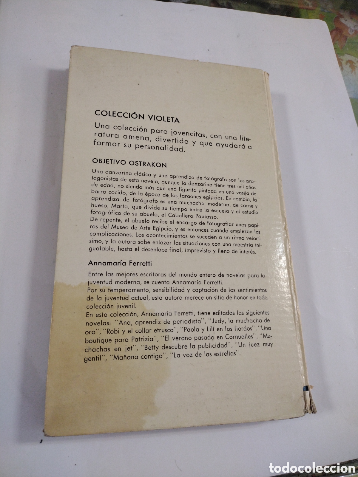 Libros: OBJETIVO OSTRAKON. ANNAMARIA FERRETTI. - Foto 2