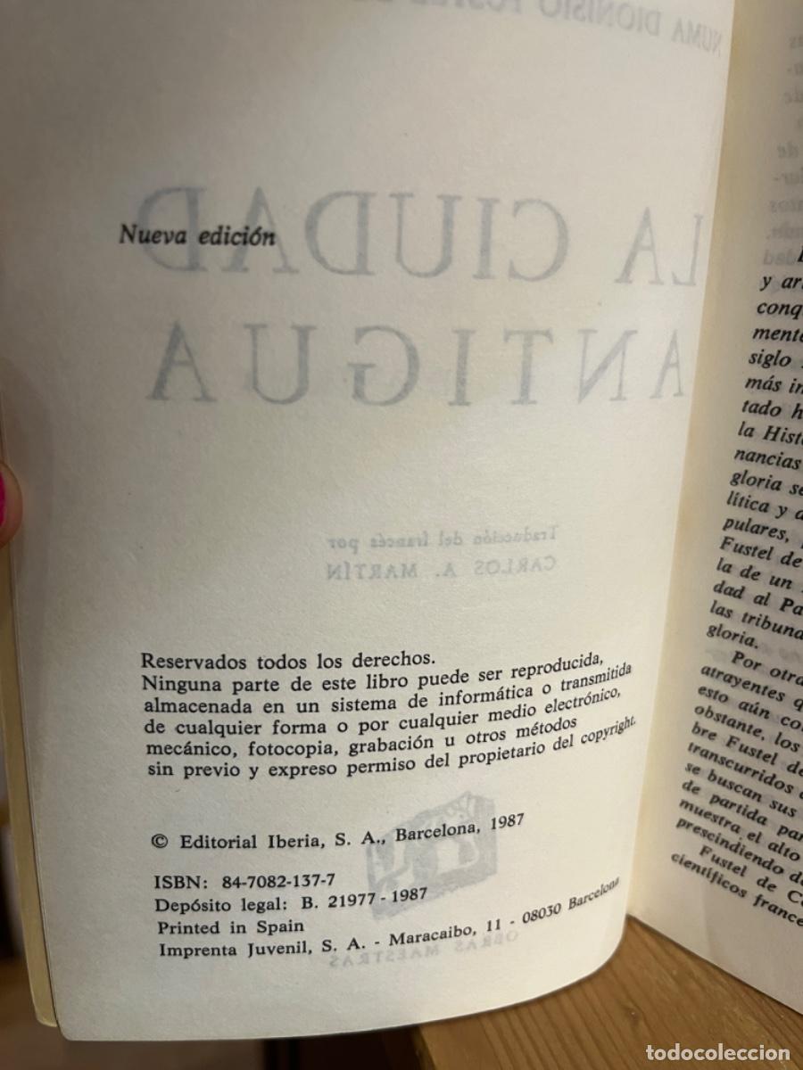 Libros: La ciudad antigua - Fustel de Coulanges - Foto 3