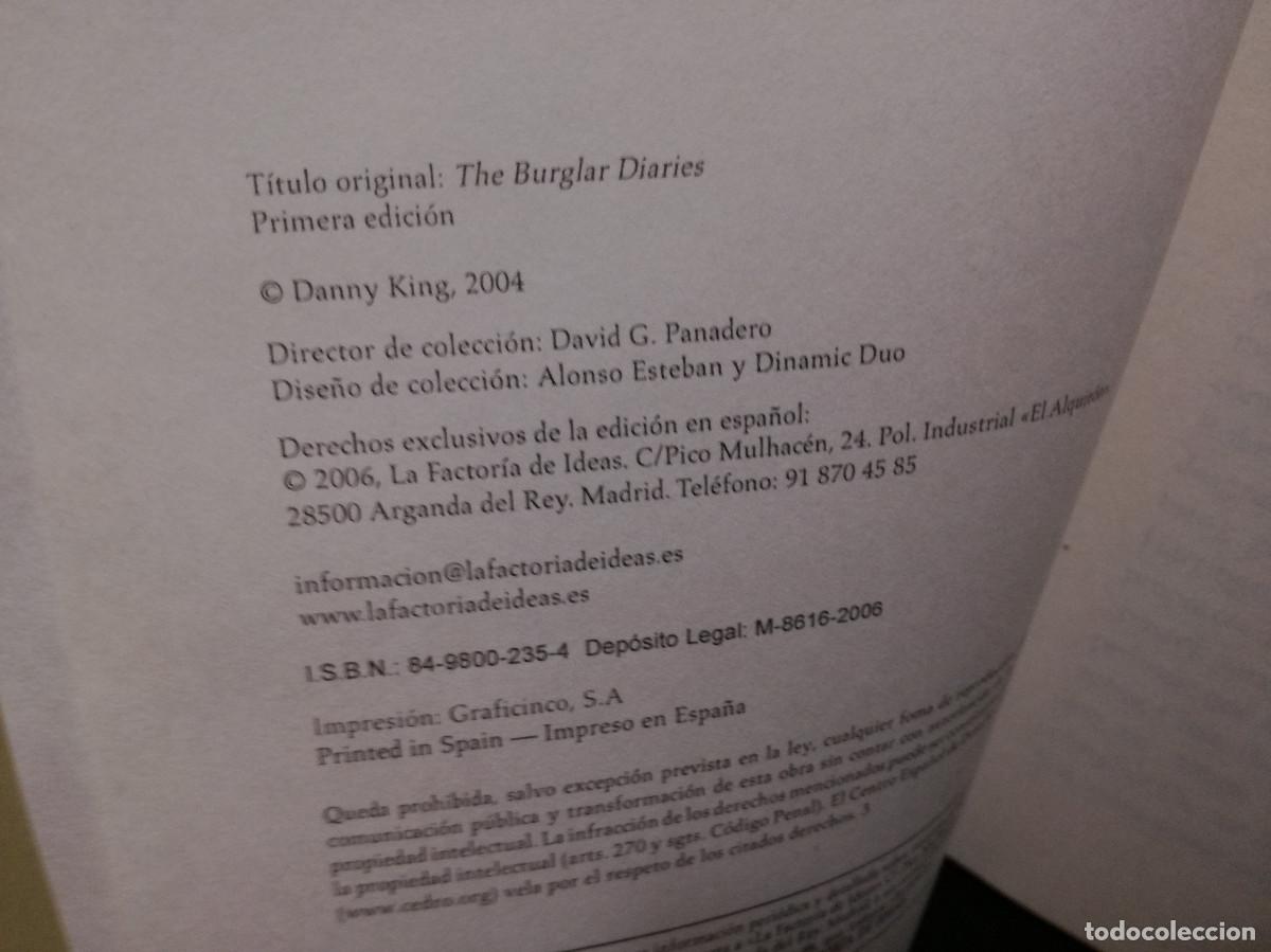Libros: LIBRO - DIARIO DE UN LADRON - DANNY KING - Foto 2