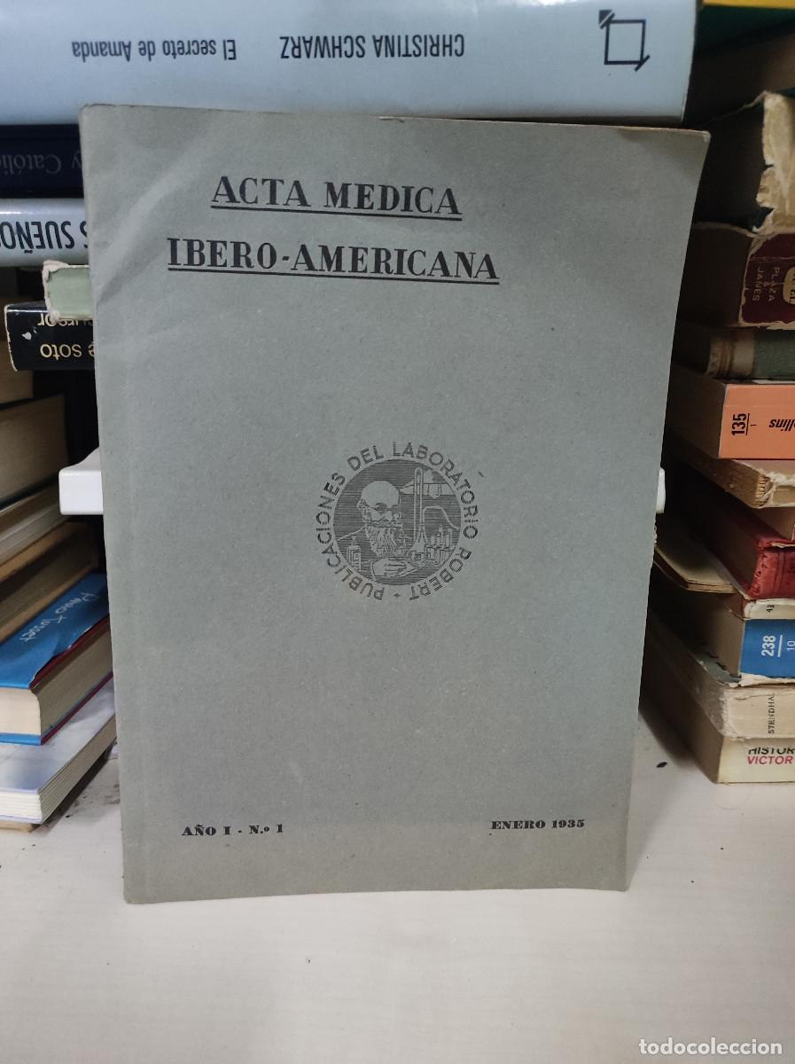Libri di seconda mano: ACTA MEDICA IBERO AMERICANA ENERO 1935 A&Ntilde;O I