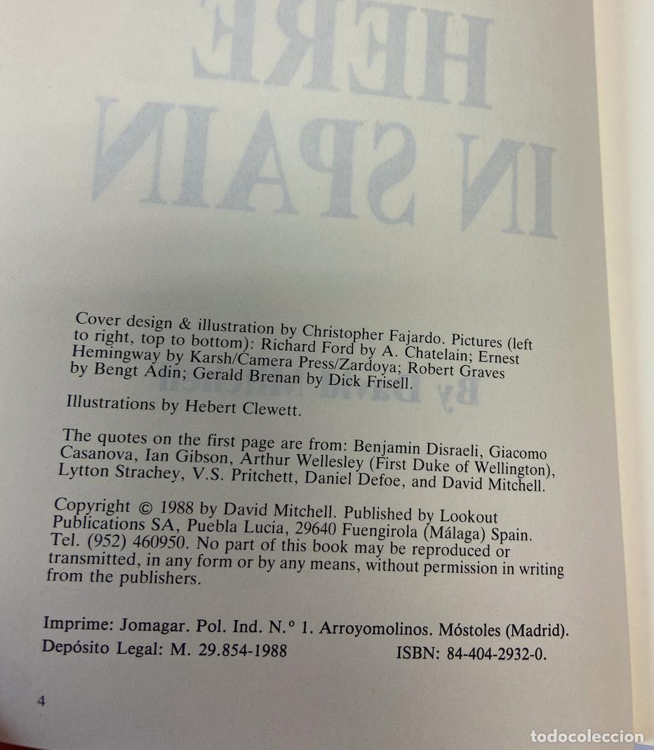 Libros: LIBRO ANTIGU - HERE IN SPAIN - A LOOKOUT PUBLICATION - DAVID MITCHELL - 1988 - Foto 2