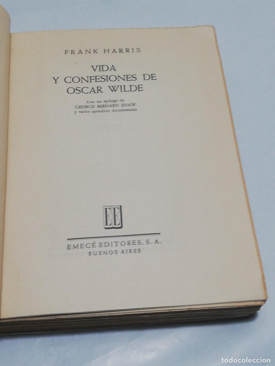 Libros: VIDA Y CONFESIONES DE OSCAR WILDE - Frank Harris - Foto 2