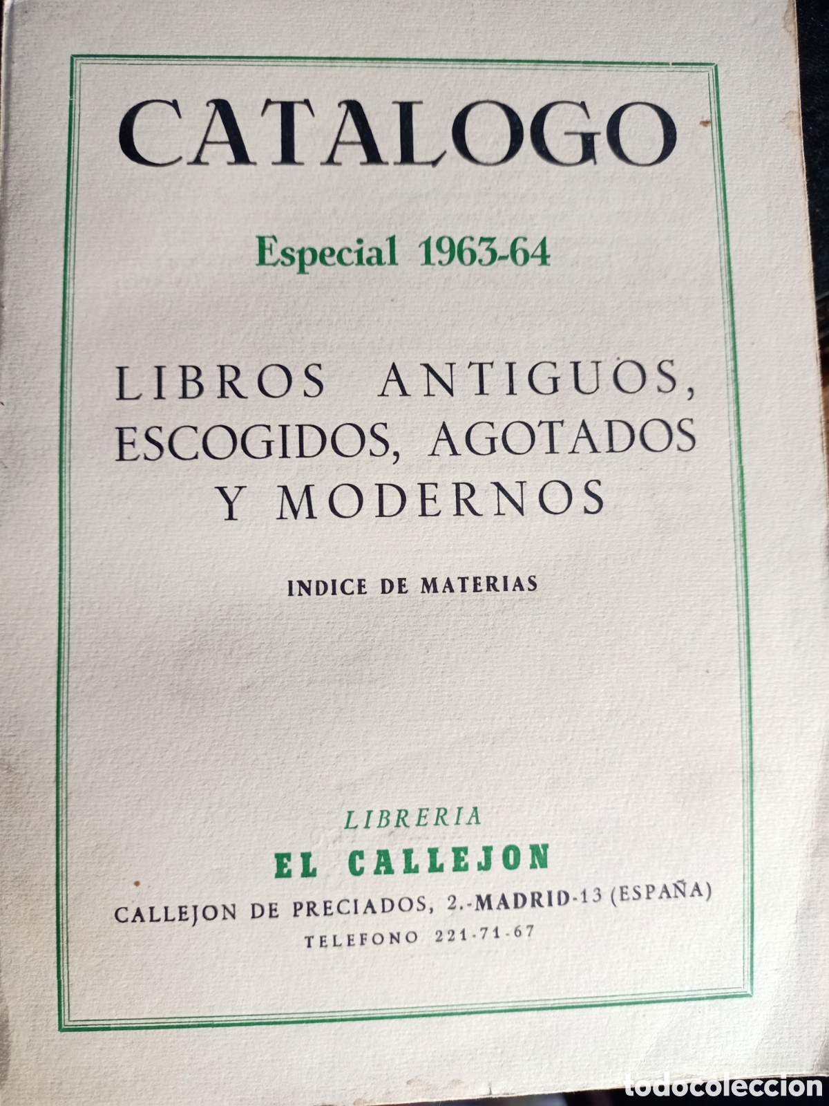 Libros: Cat&aacute;logo de la librer&iacute;a el callej&oacute;n de preciados - Foto 1
