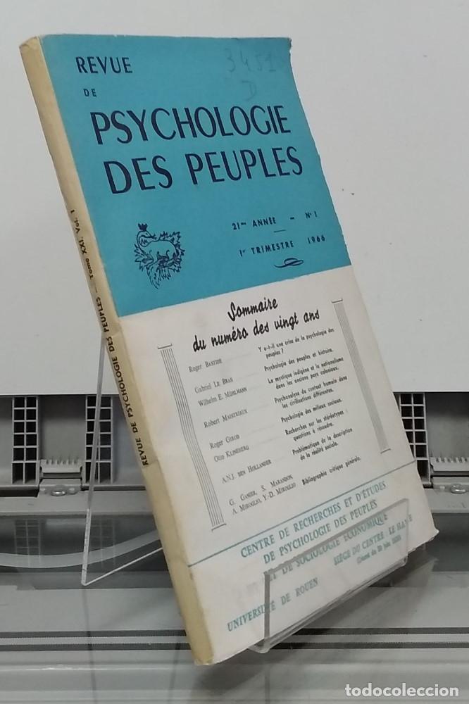 Livres: Revue de Pshychologie des Peuples I ou 1, 1er trimestre 1966 - vvaa