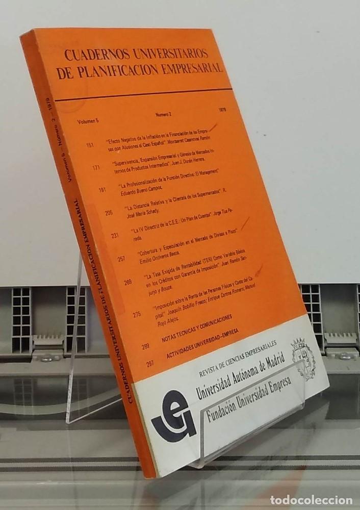 Livres: Volumen 5, n&uacute;mero 2, 1979: Cuadernos Universitarios de Planificaci&oacute;n Empresarial - vvaa