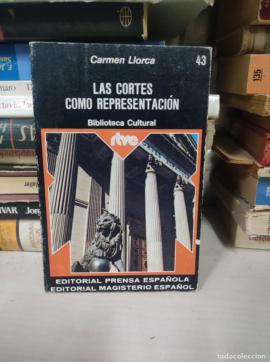 Libros: LAS CORTES COMO REPRESENTACION CARMEN LLORCA - Foto 1