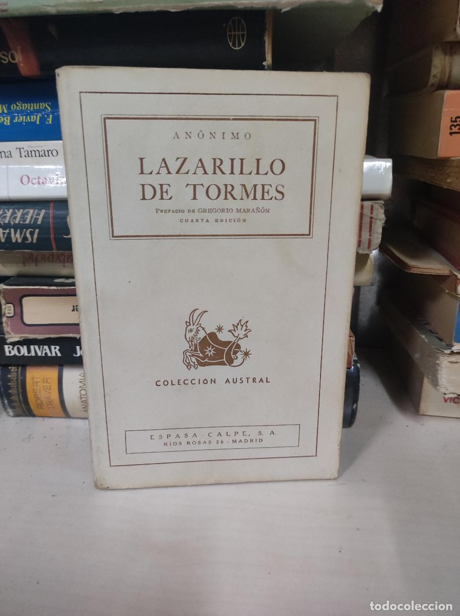 Libros: LAZARILLO DE TORMES ANONIMO GREGORIO MARA&Ntilde;ON CUARTA EDICION - Foto 1