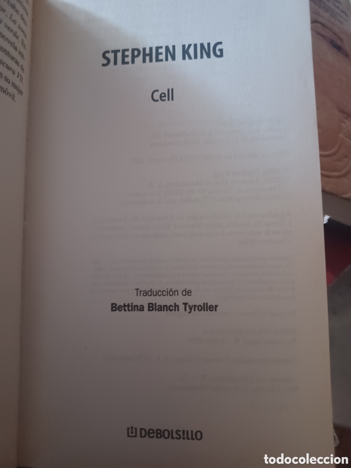 Libros: Barybook C68. Cell Stephen King de bolsillo 1 primera edici&oacute;n - Foto 3