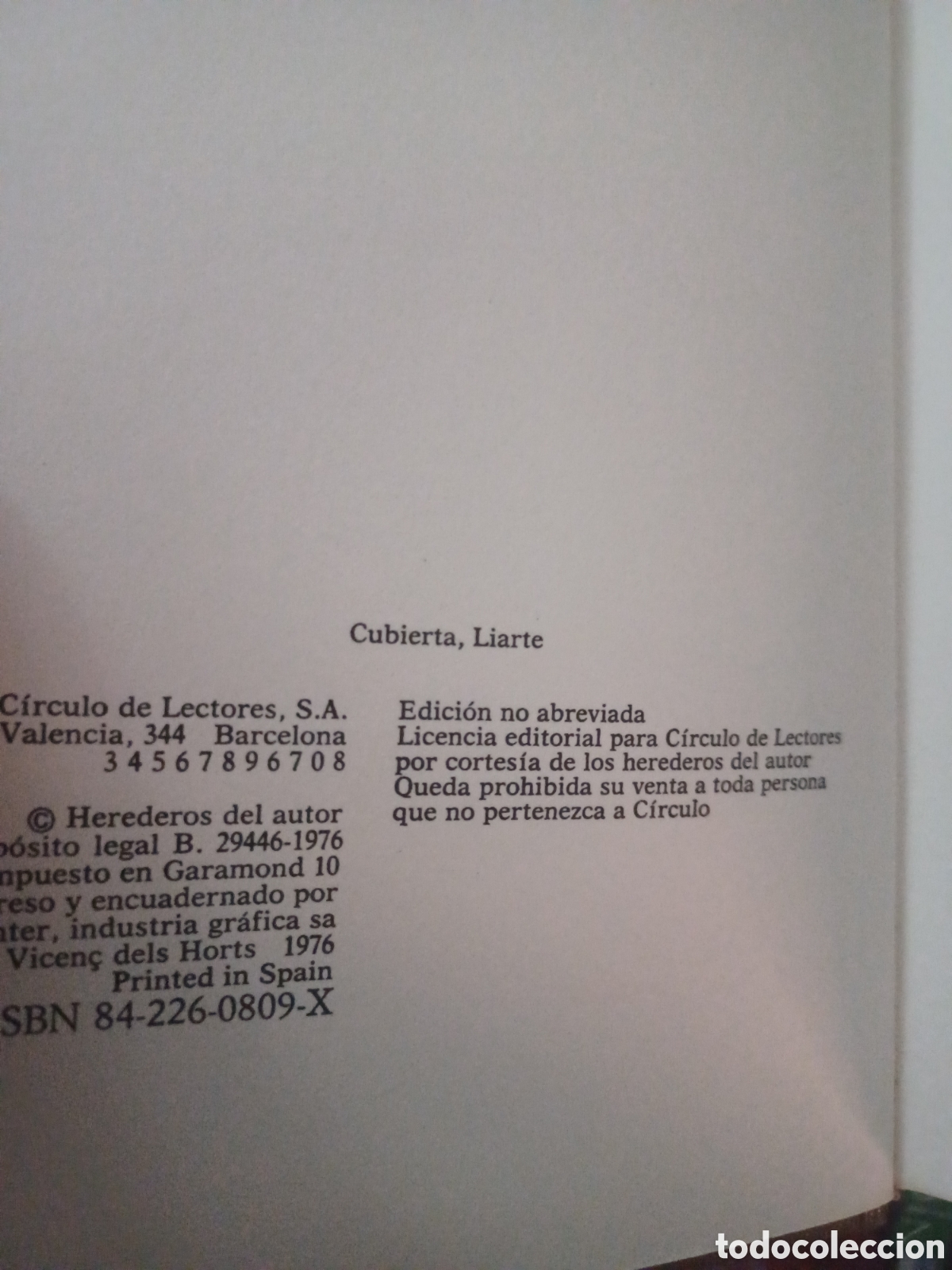 Libros: Barybook C65. La barraca Vicente Blasco Ib&aacute;&ntilde;ez C&iacute;rculo de Lectores - Foto 3