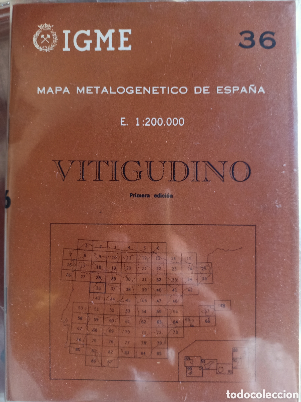 Libros: Mapa metalogen&eacute;tico de Espa&ntilde;a vitigudino leon - Foto 1
