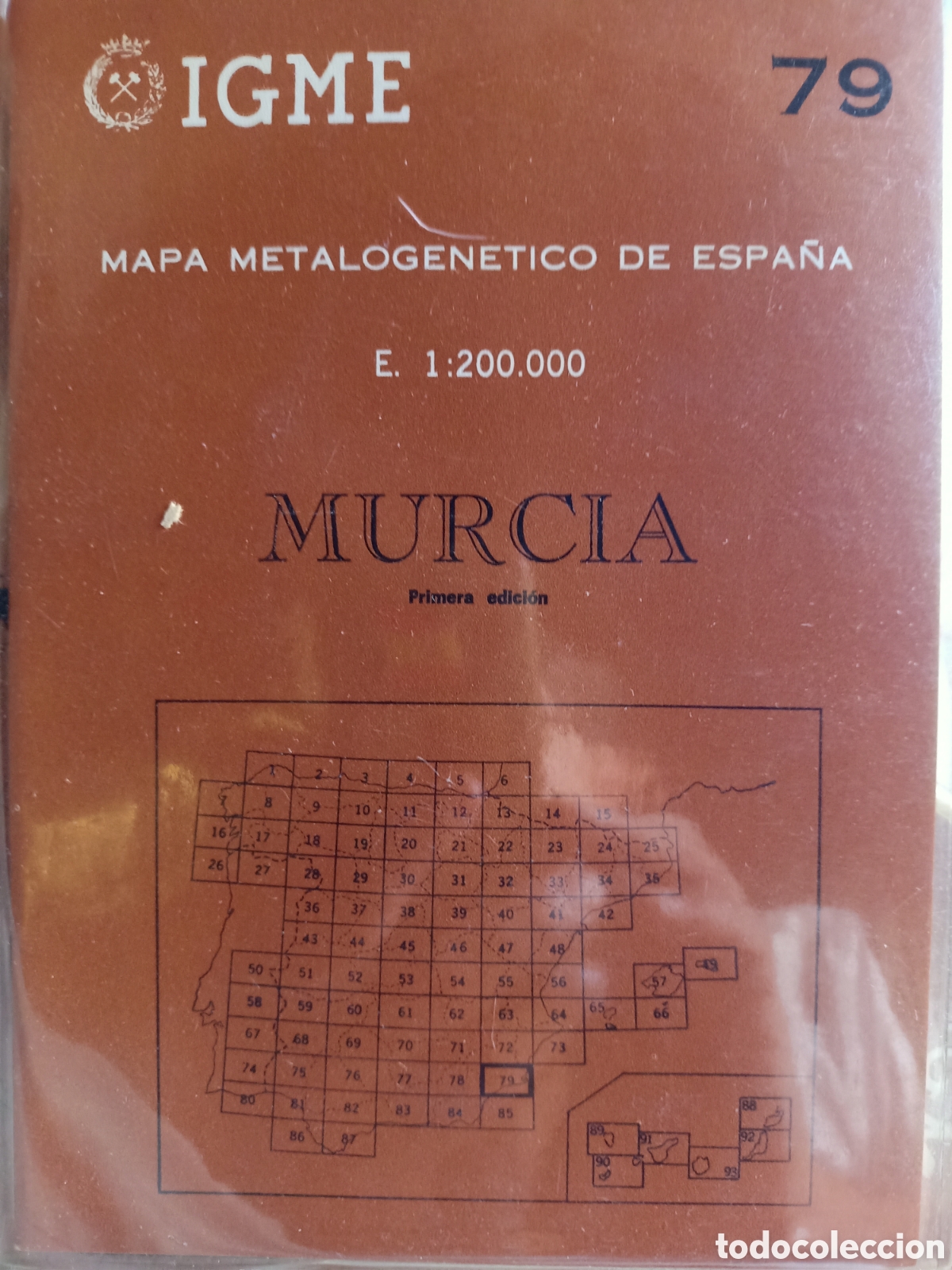 Libros: Mapa metalogen&eacute;tico de Espa&ntilde;a Murcia - Foto 1