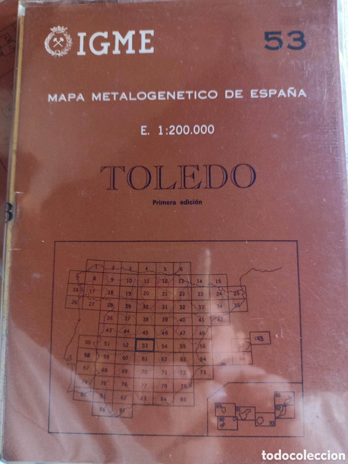 Libros: Mapa metalogen&eacute;tico de Espa&ntilde;a Toledo - Foto 1