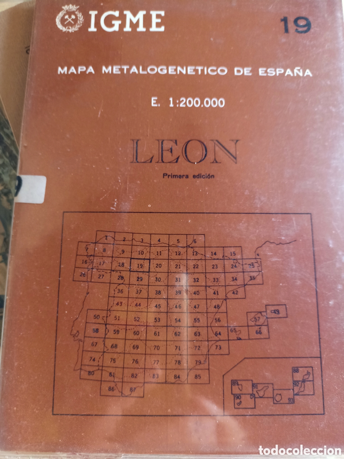 Libros: Mapa metalogen&eacute;tico de Espa&ntilde;a Le&oacute;n - Foto 1