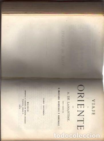 Libros: VIAJE AL ORIENTE. - LAMARTINE, A. de. - Foto 2