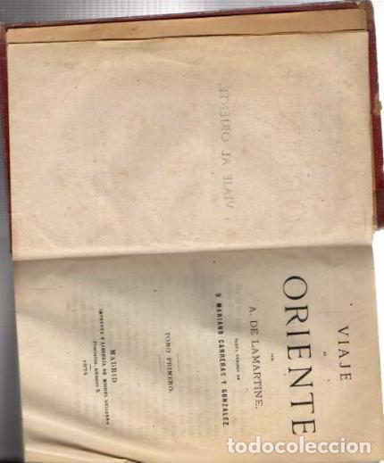 Libros: VIAJE AL ORIENTE. - LAMARTINE, A. de. - Foto 1